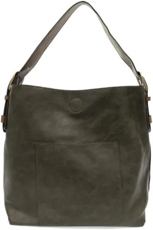 Joy Susan Womens Faux Leather: Hobo 2-in-1 Handbag