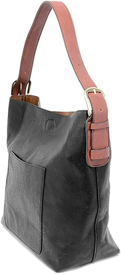 Joy Susan Womens Faux Leather: Hobo 2-in-1 Handbag