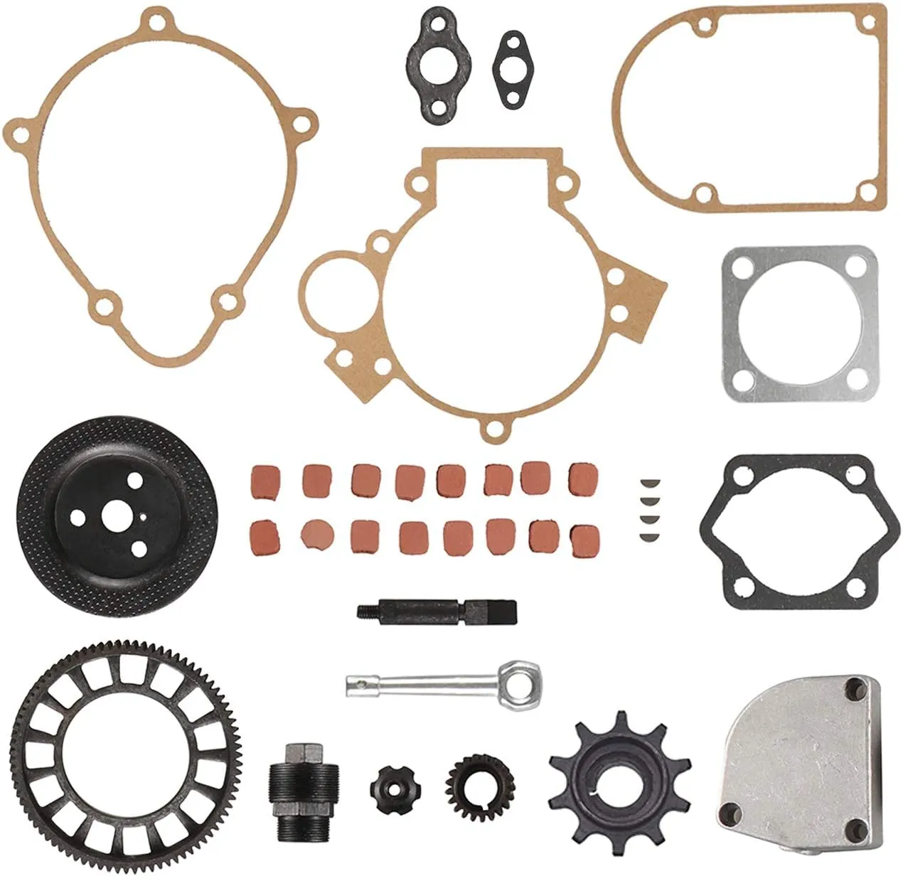 JRL Clutch Big Bevel Gear Friction Pads&Clutch Puller For 49/66/80cc Motorized Bike