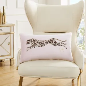 Juicy Couture Rectangle 1-Piece Decorative Accent, Premium Reversible Throw Pillow, Living Room and Bedroom Décor, 14"x24", Pink Blush