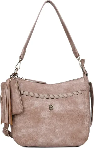 Julia Buxton Whip Stitch Vegan Leather Crossbody Bag