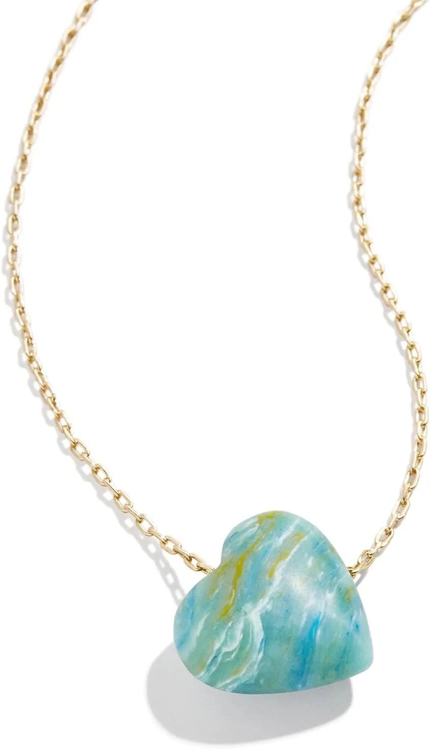 Juno Pendant Necklace for Women - Gold-Plated Necklace, Hypoallergenic Chain w/Heart-Shaped Pendant