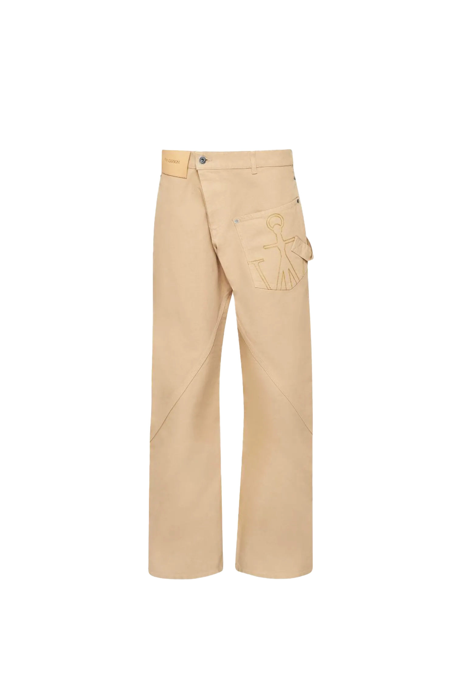JW Anderson Twisted Workwear Trousers Beige