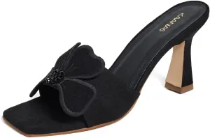 KAANAS Women's Dune by LUN Flower Applique High Heels