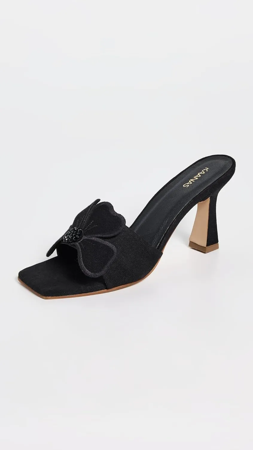 KAANAS Women's Dune by LUN Flower Applique High Heels