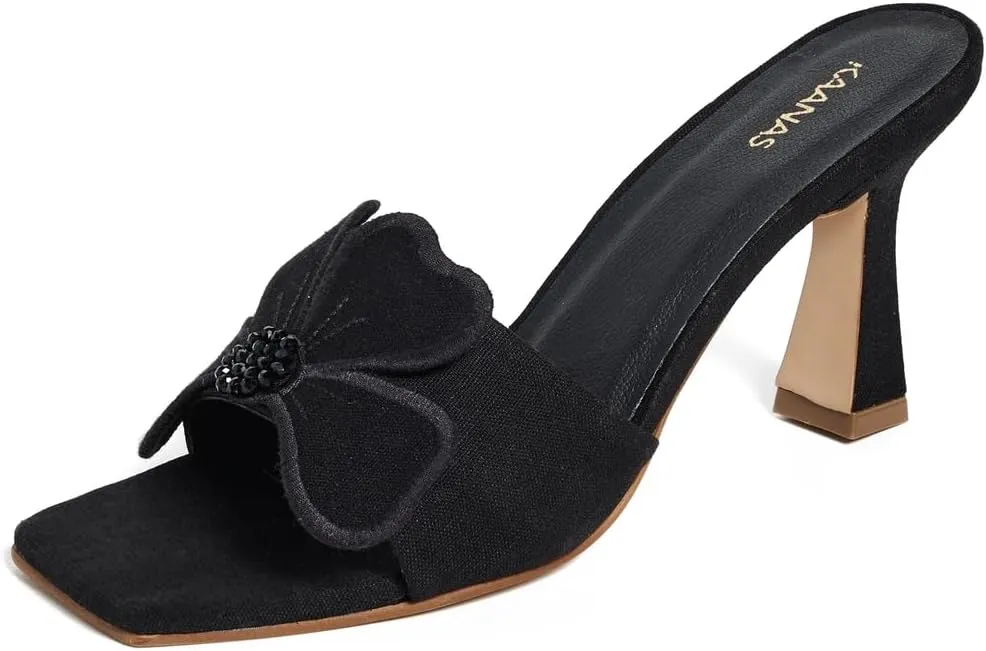 KAANAS Women's Dune by LUN Flower Applique High Heels