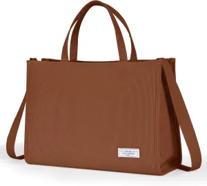 KALIDI Tote Bag for Women Corduroy Crossbody Bag Casual Zipper Tote Fashion Shoulder Handbag Hobo bag with Pockets