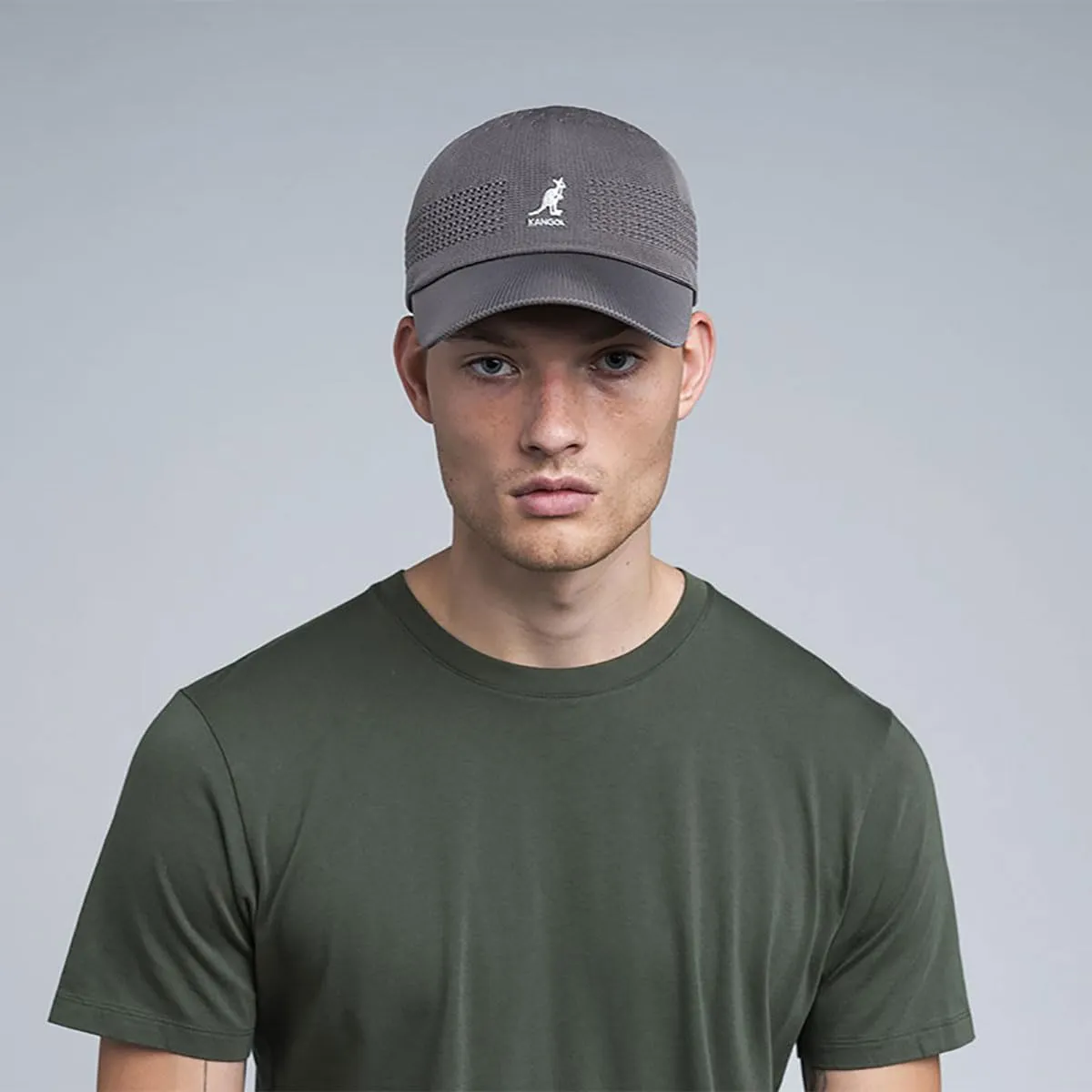 Kangol Tropic Ventair Spacecap Baseball Cap Warm Grey XXL