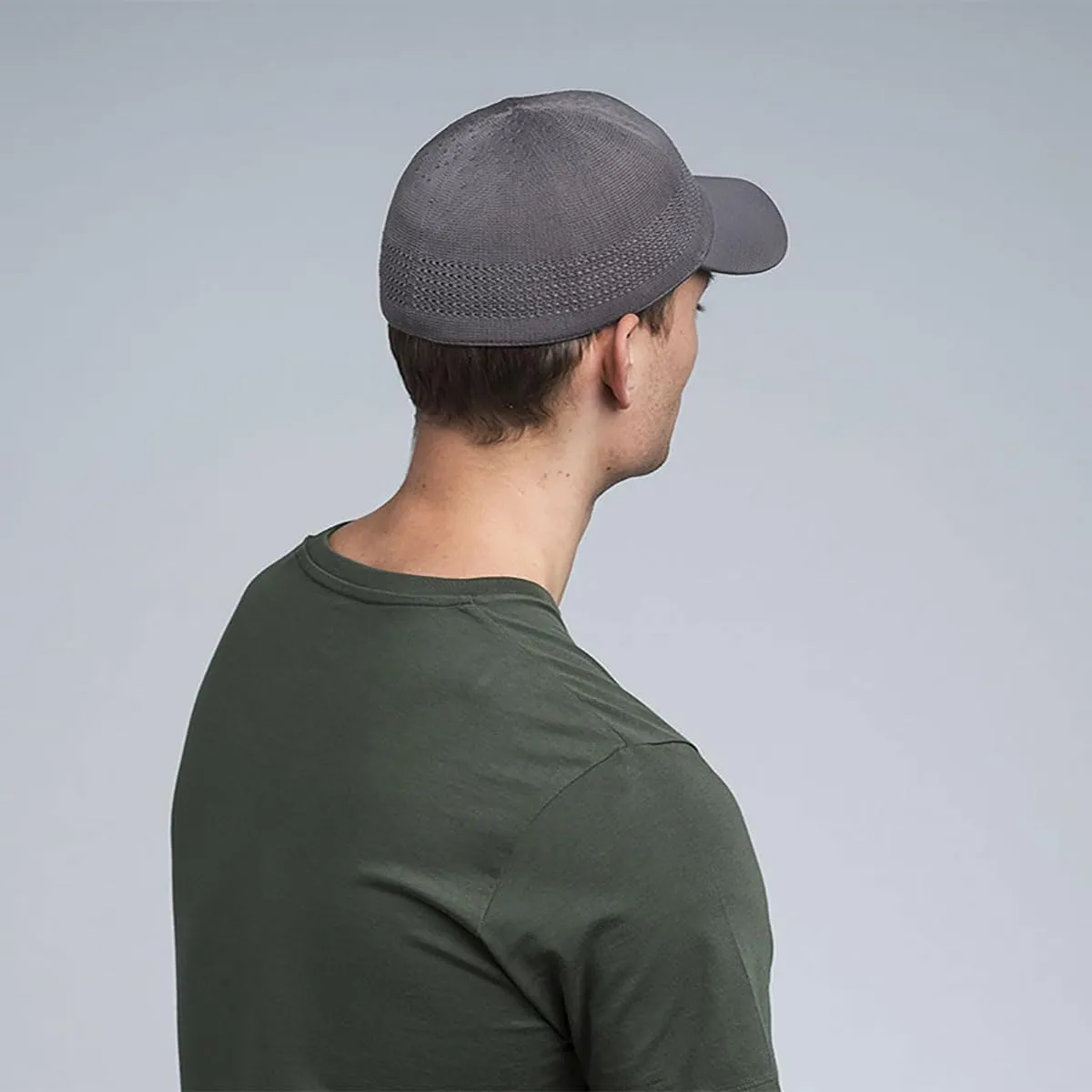 Kangol Tropic Ventair Spacecap Baseball Cap Warm Grey XXL