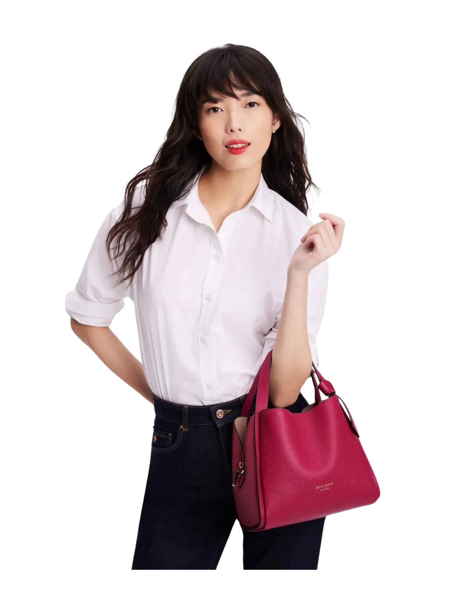 Kate Spade Knott Medium Crossbody Tote Colorblocked Pebbled Leather Renaissance