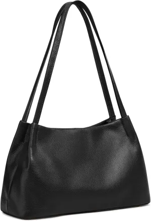 Kattee Leather Purses and Handbags for Women, Soft Genuine Leather Shoulder Hobo Bags with Top Magnetic Snap Closure