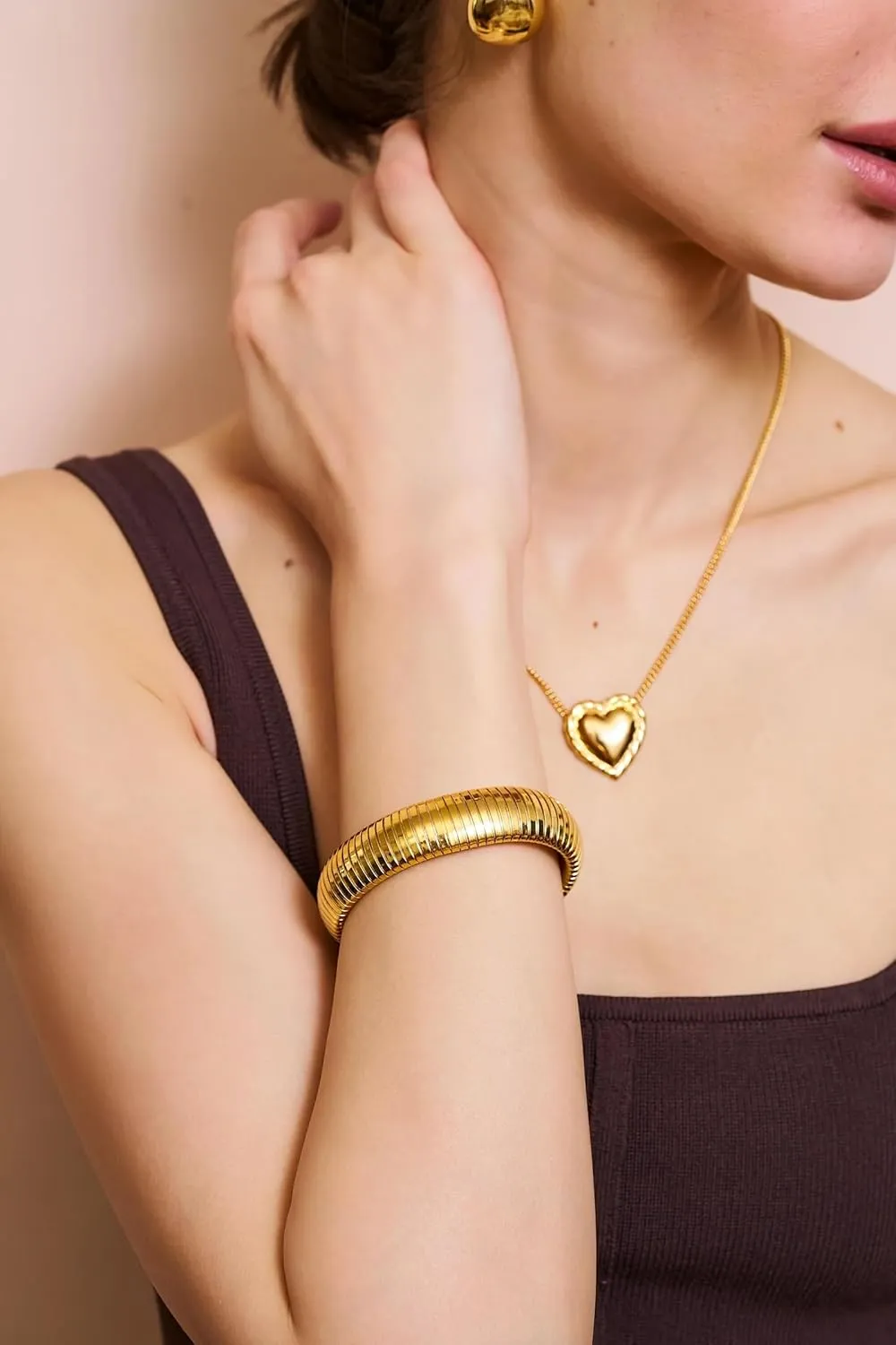 Kenneth Jay Lane Gold Stretch Snake Bracelets