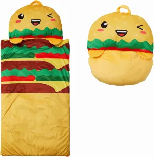 Kid's Nap Buddies Character Preschool Nap Mat, Toddler Sleeping Bag with Pillow for Daycare, Ages 3 
