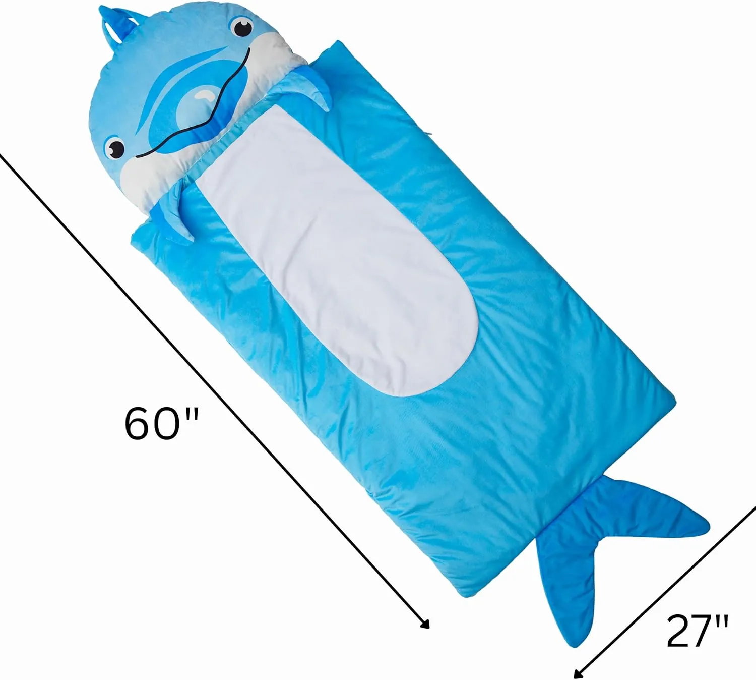 Kid's Nap Buddies Character Preschool Nap Mat, Toddler Sleeping Bag with Pillow for Daycare, Ages 3 
