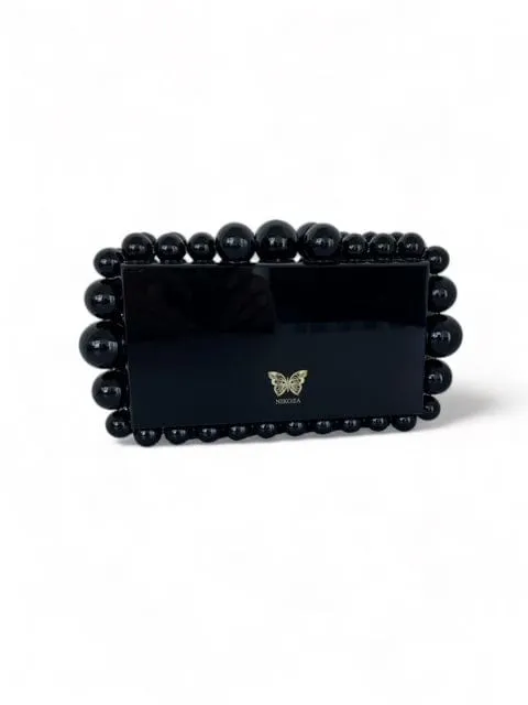 Kira White Acrylic Clutch Bag