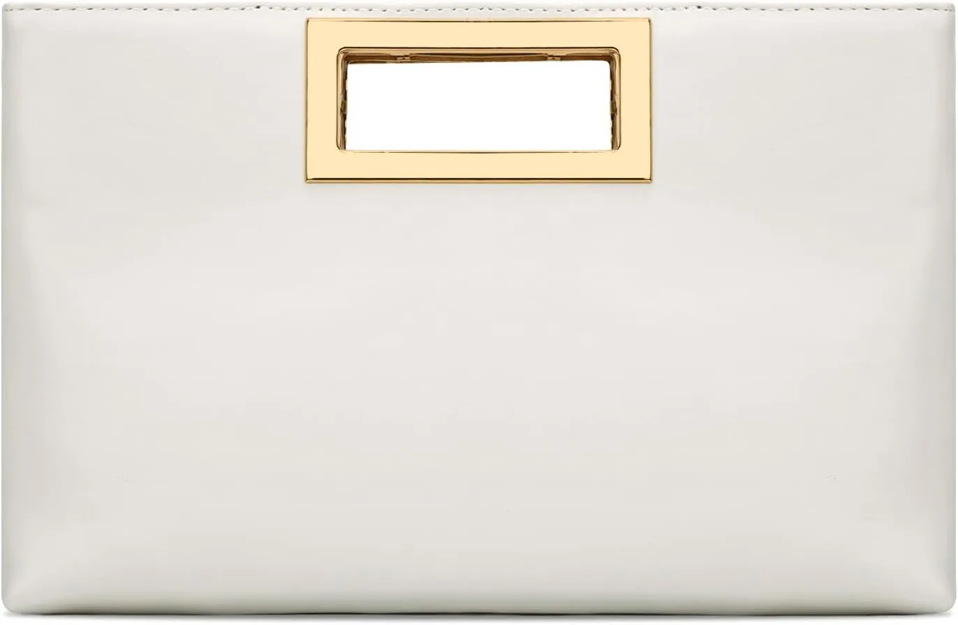 KKXIU Women Clutch Purse Elegant Pleated Evening Bag for Wedding Prom Bridal with Chain Strap