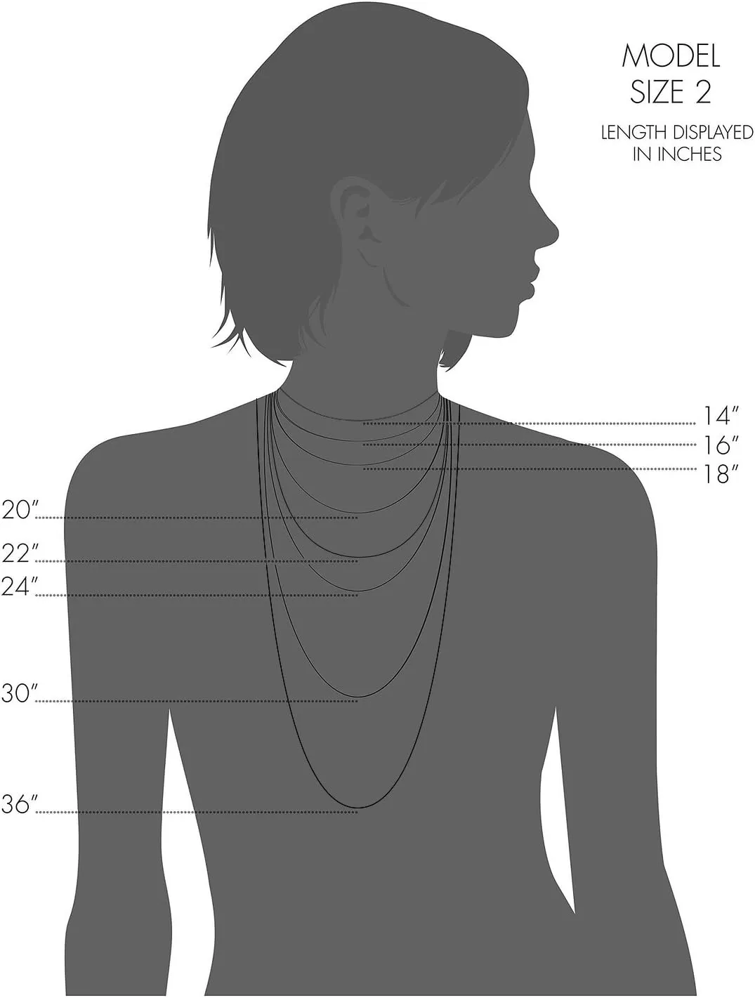 Kooljewelry 14k White Gold Rope Chain Barely-There Necklace For Women (0.7 mm, 0.9 mm, 1 mm or 1.3 mm) - Thin And Lightweight