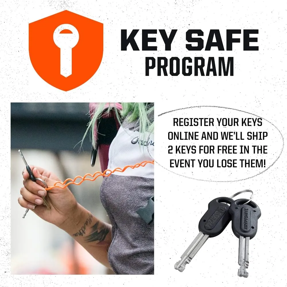 Kryptonite Kryptolok 995 Bike Chain Lock, 3 Feet Long Heavy Duty Anti-Theft Sold Secure Gold Bicycle Chain Lock with Keys for Bike, Motorcycle, Scooter, Bicycle, Door, Gate, Fence