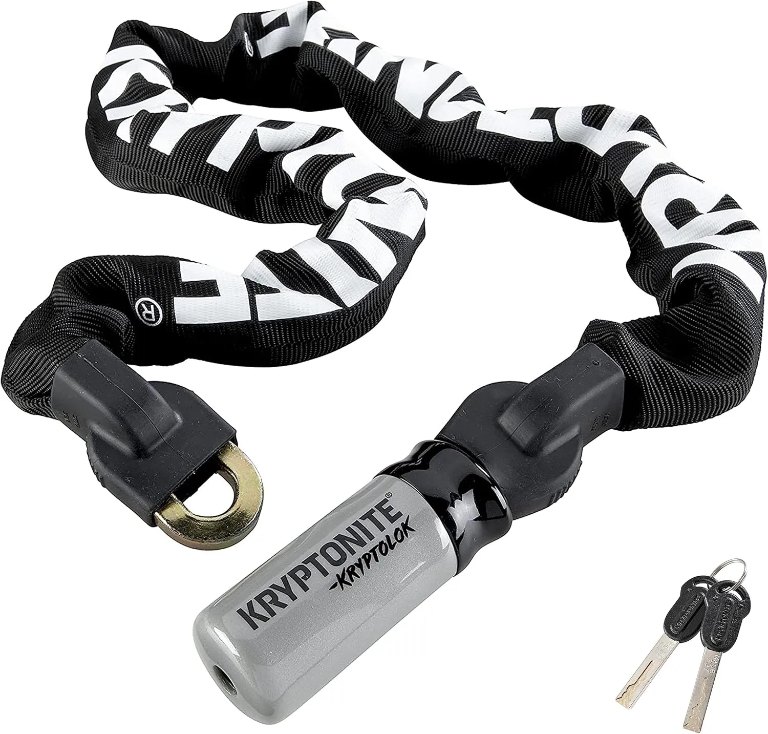 Kryptonite Kryptolok 995 Bike Chain Lock, 3 Feet Long Heavy Duty Anti-Theft Sold Secure Gold Bicycle Chain Lock with Keys for Bike, Motorcycle, Scooter, Bicycle, Door, Gate, Fence