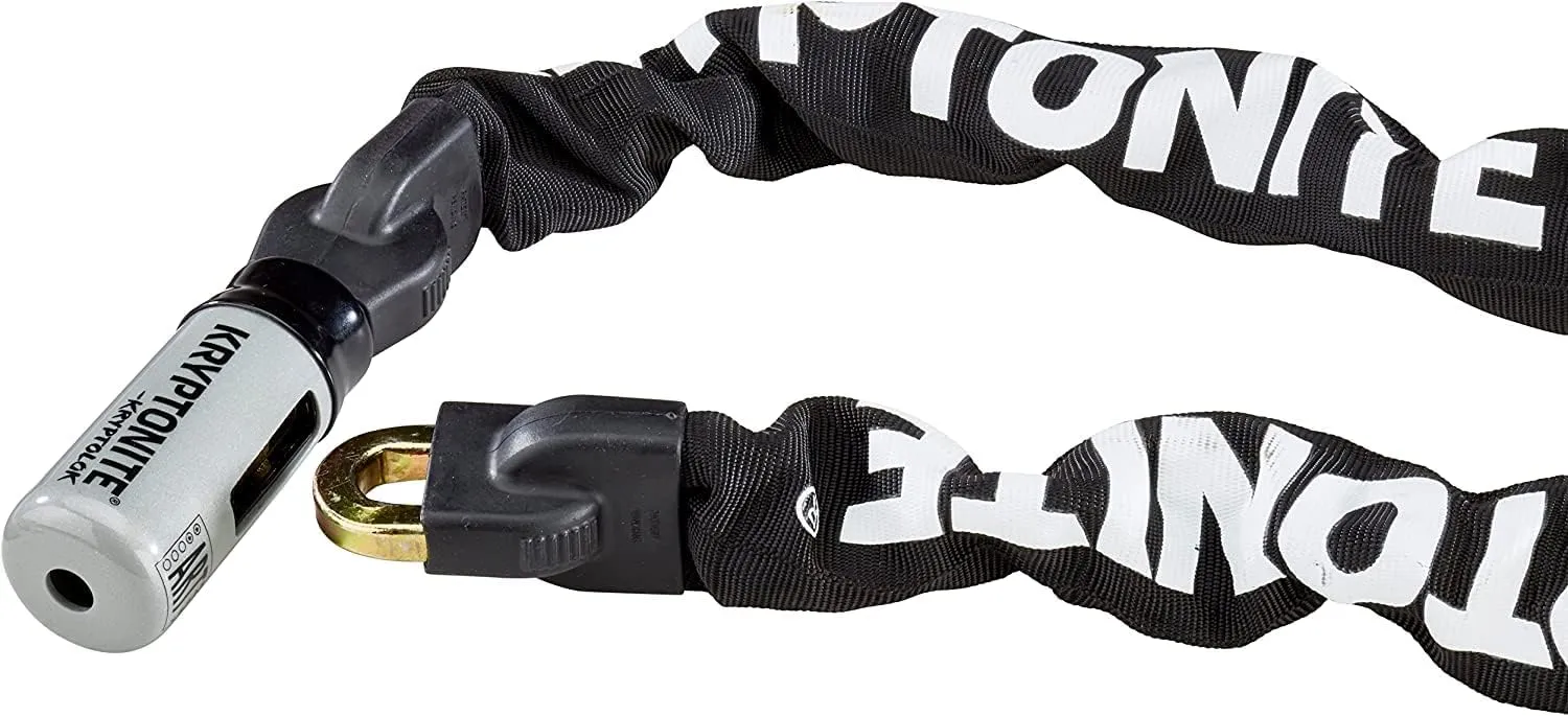 Kryptonite Kryptolok 995 Bike Chain Lock, 3 Feet Long Heavy Duty Anti-Theft Sold Secure Gold Bicycle Chain Lock with Keys for Bike, Motorcycle, Scooter, Bicycle, Door, Gate, Fence