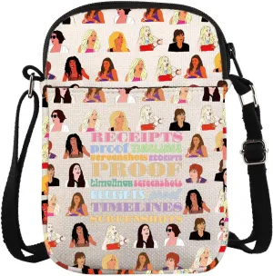 KUIYAI RHOBH Reality Tv Inspired Crossbody Bag Housewives Merch Tv Show Fans Gift