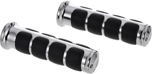 Kuryakyn 6180 Premium ISO Handlebar Grips for Throttle and Clutch: 1975-2017 Honda Gold Wing Motorcycles, Chrome, 1 Pair
