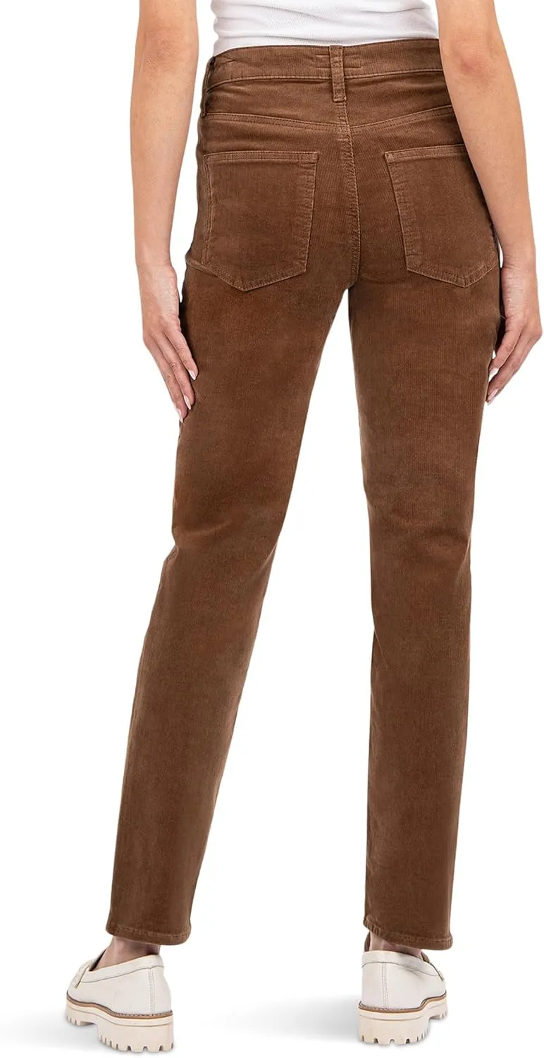 KUT from the Kloth Women's Petite Rachael High Rise Fab Ab Mom Regular Hem-Long in Corduroy