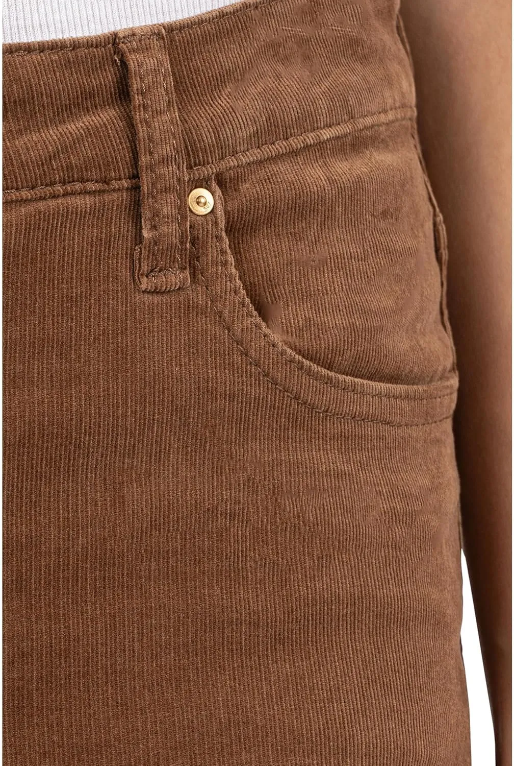 KUT from the Kloth Women's Petite Rachael High Rise Fab Ab Mom Regular Hem-Long in Corduroy