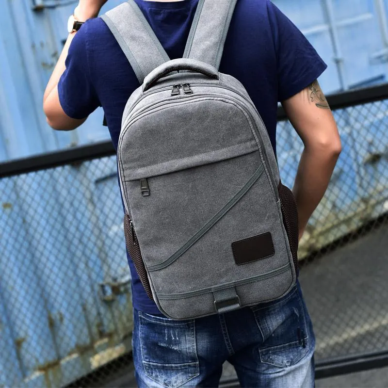 Large Canvas Backpacks School Bags For Teenagers On Sale