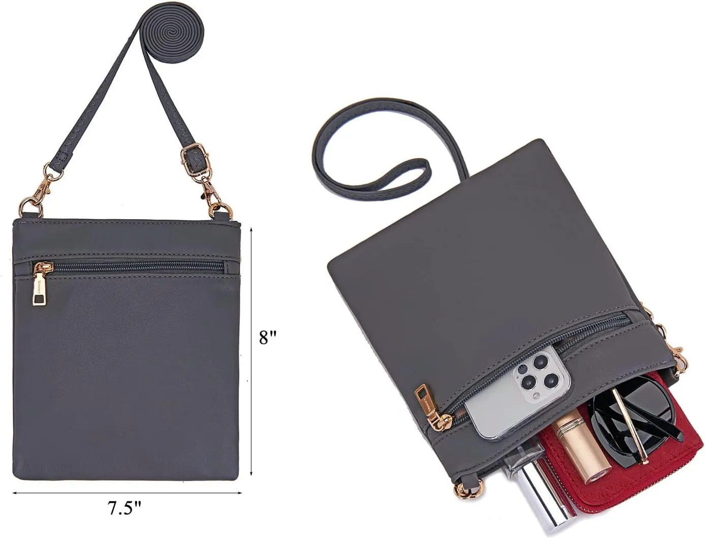 Large Crossbody Bags Ladies Shoulder Handbags Purse and Wallet Set for Women Totes Hobo Purses