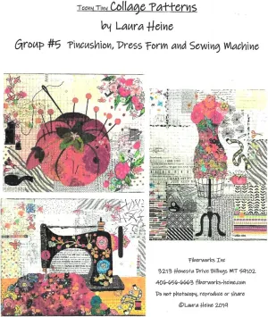 Laura HeineLHFWTT5 Teeny Tiny Applique Collage Group #5 Pattern, 16 x 20 Inch