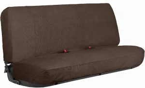 Leader Accessories Front Solid Bench Seat Cover Universal Fits Ford, Chevrolet, Dodge, and Full Size Pickup Trucks Coffee