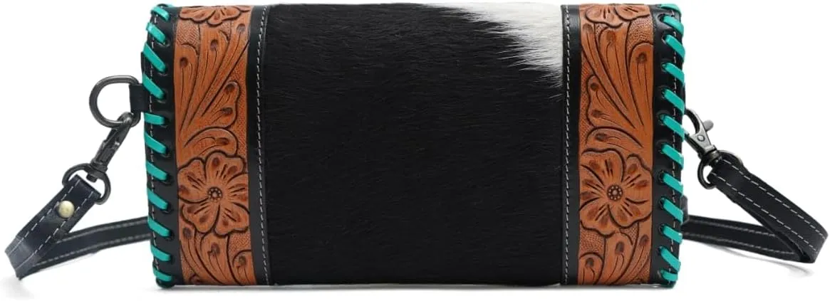 Leather Clutch, Women's Clutch Purse Handmade, Stylish Leather Wristlet Wallet Purses for Women, Cell Phone Purses