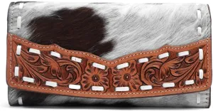 Leather Clutch, Women's Clutch Purse Handmade, Stylish Leather Wristlet Wallet Purses for Women, Cell Phone Purses