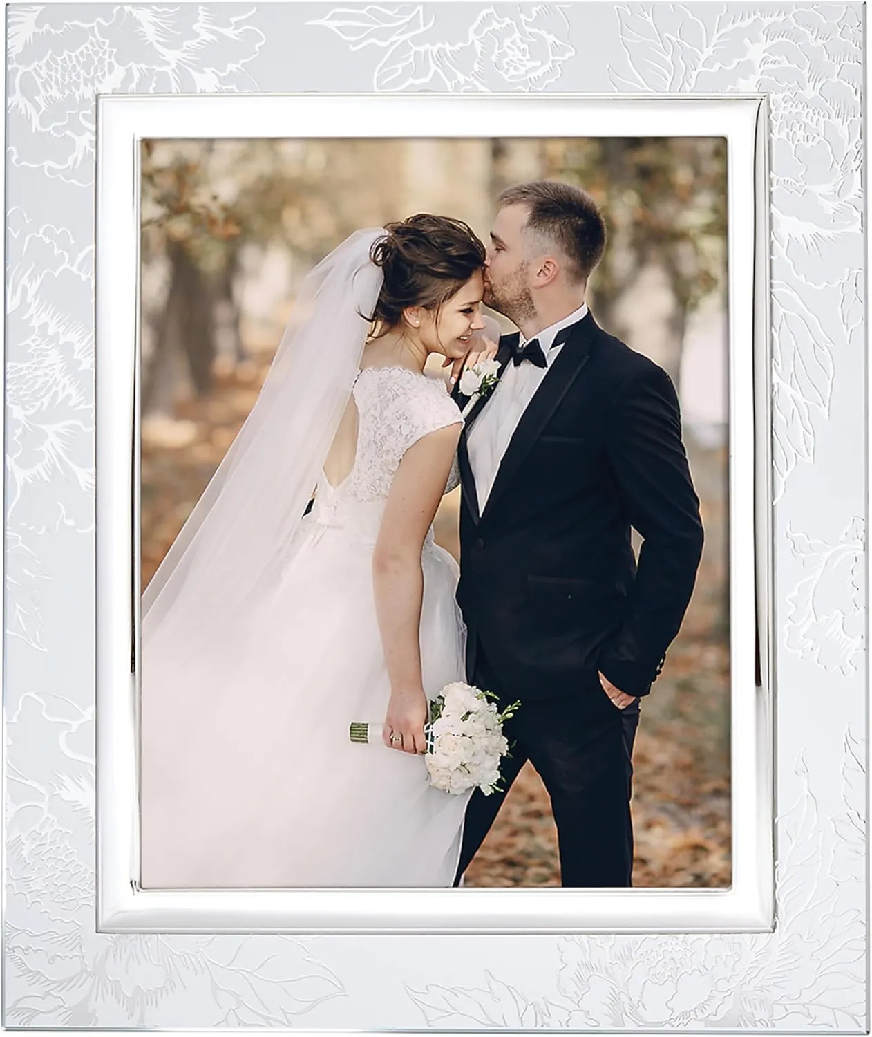 Lenox 886925 Silver Peony 8" X 10" Frame