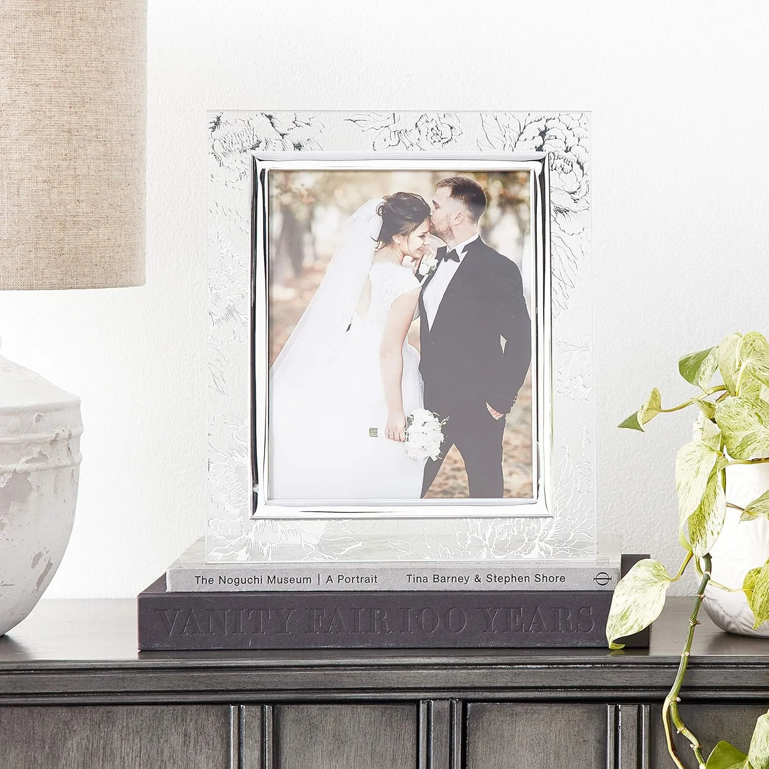Lenox 886925 Silver Peony 8" X 10" Frame