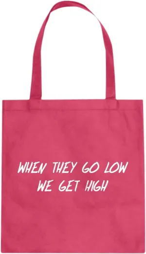 LET ME FAT IN PEACE Cotton Canvas Tote Bag