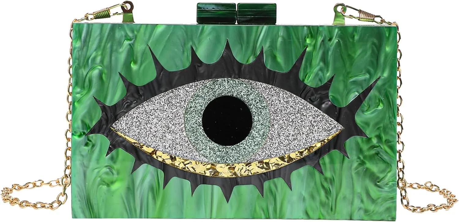 LETODE Acrylic Clutch Bags Purse Perspex Bag Handbags for Women