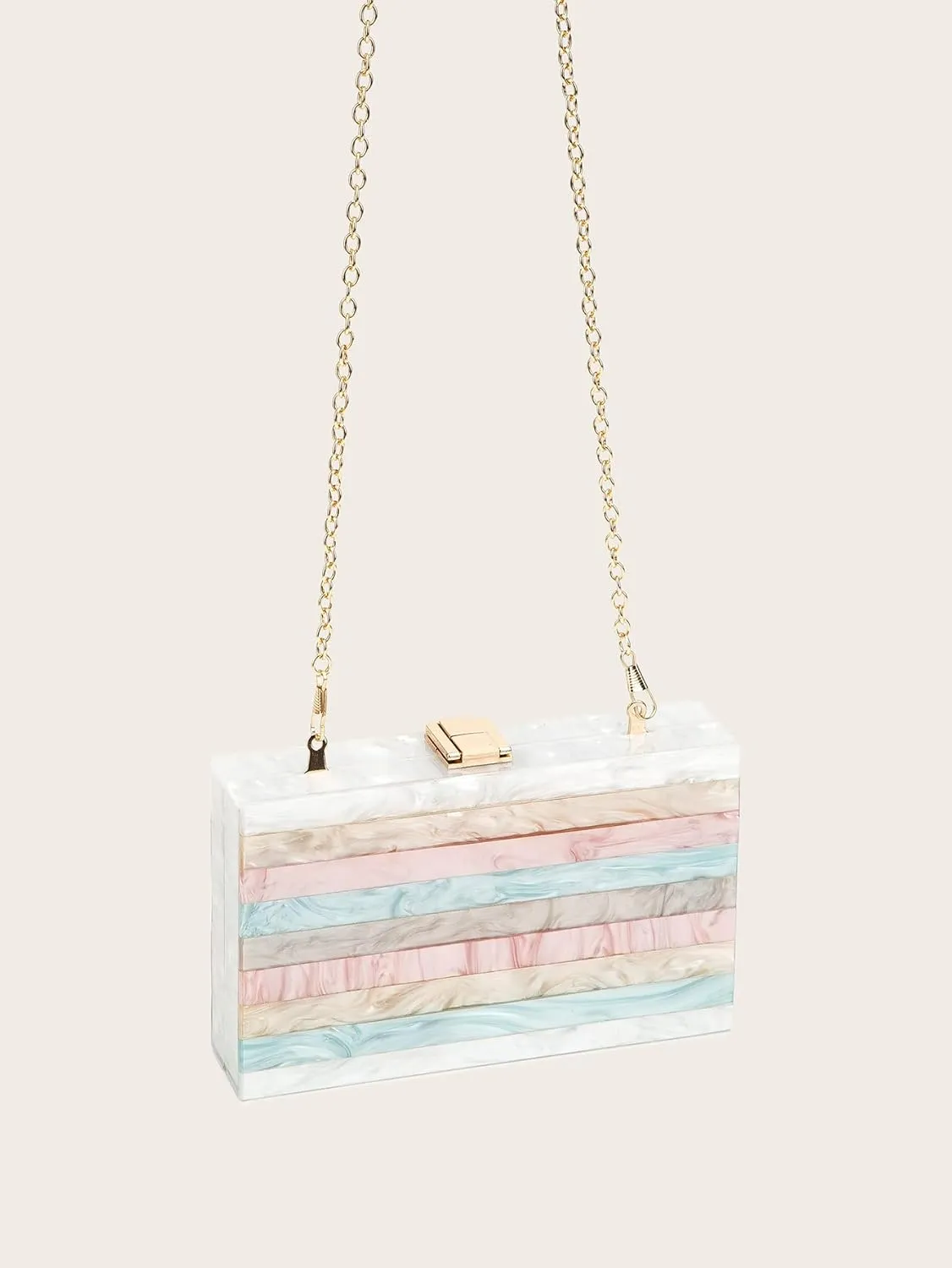 LETODE Acrylic Clutch Bags Purse Perspex Bag Handbags for Women