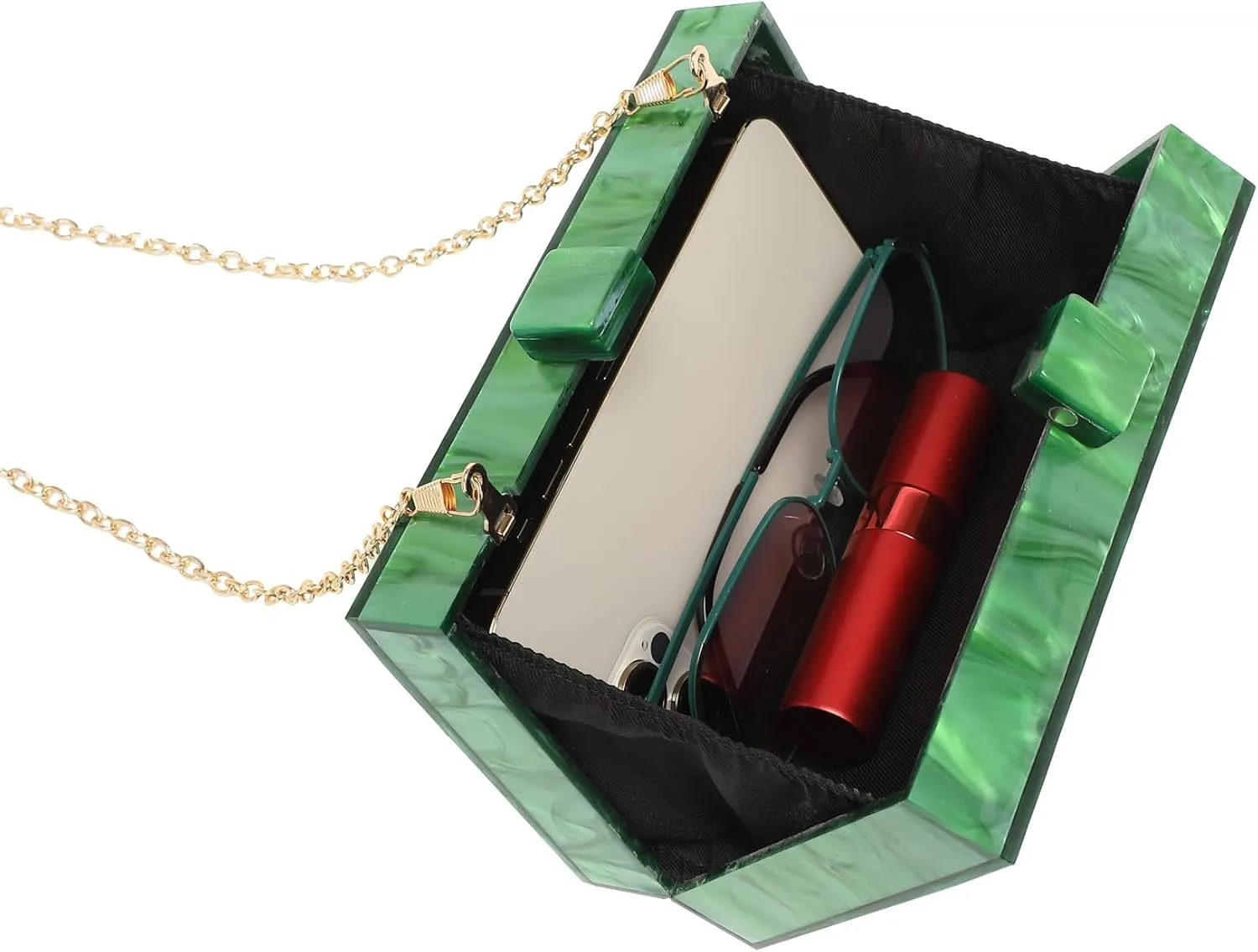 LETODE Acrylic Clutch Bags Purse Perspex Bag Handbags for Women