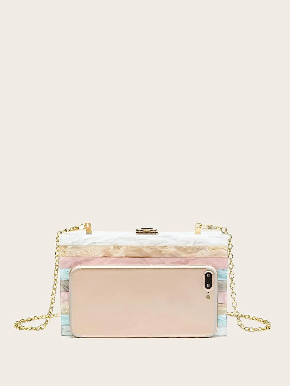 LETODE Acrylic Clutch Bags Purse Perspex Bag Handbags for Women