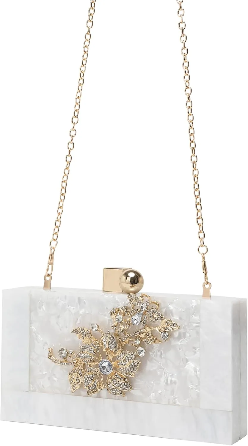 LETODE Acrylic Clutch Purses for Women Evening Clutch Bag Purse Handbag Wedding Party Cocktail