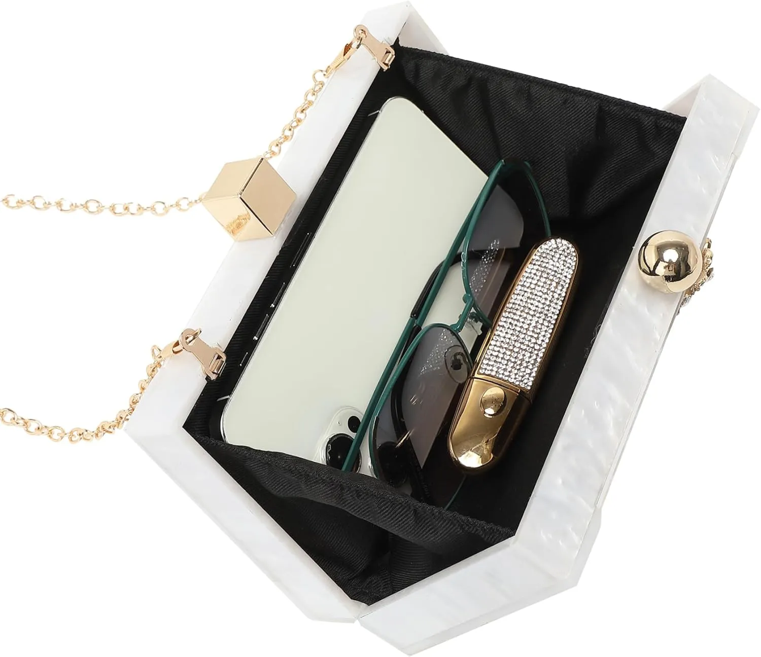 LETODE Acrylic Clutch Purses for Women Evening Clutch Bag Purse Handbag Wedding Party Cocktail