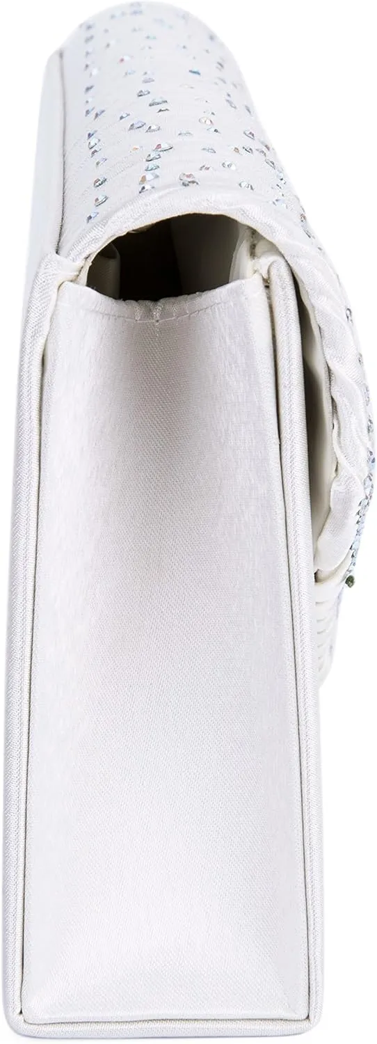 LIFEWISH Envelope Evening Bag Glitter Rhinestone Clutch Purse Wedding Party Shoulder Bag for Women