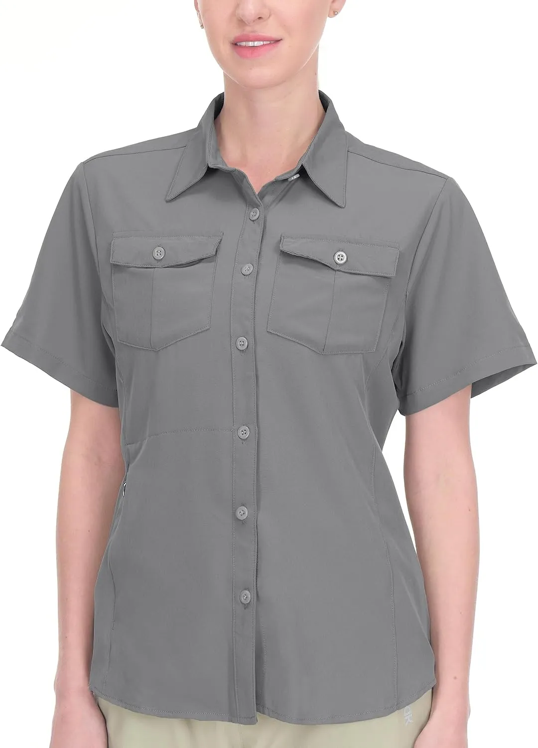 Little Donkey Andy Women's Stretch Quick Dry UPF50  Short Sleeve Shirt for Hiking, Travel, Camping