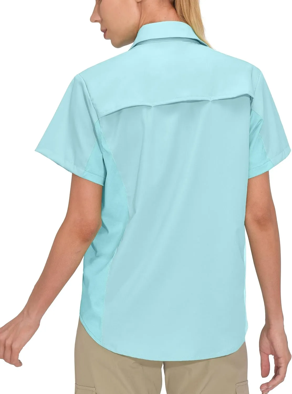 Little Donkey Andy Women's Stretch Quick Dry UPF50  Short Sleeve Shirt for Hiking, Travel, Camping