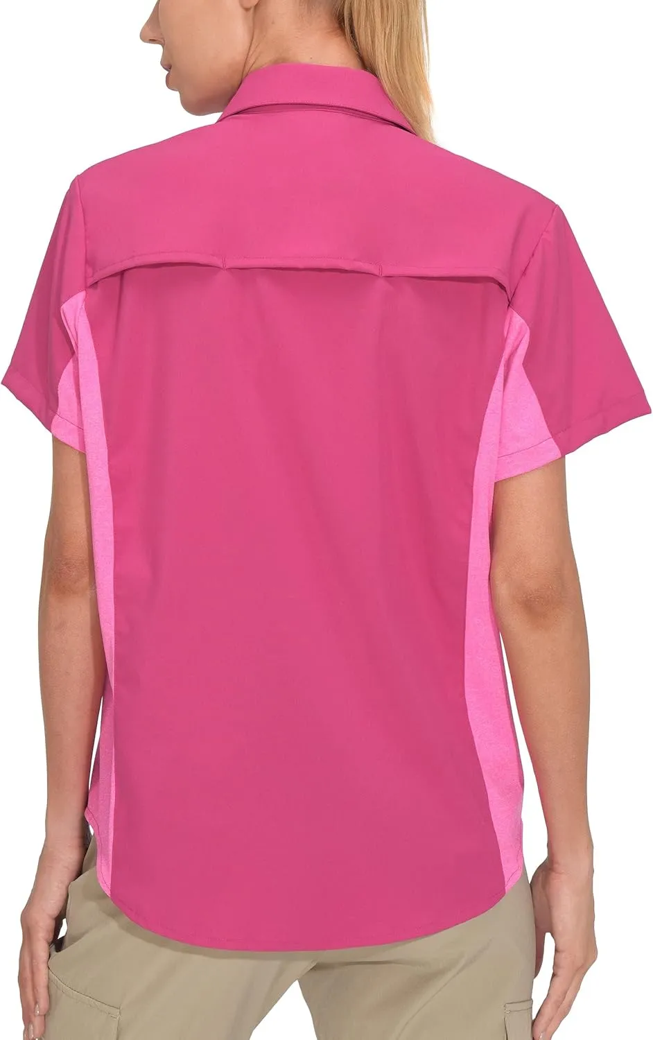 Little Donkey Andy Women's Stretch Quick Dry UPF50  Short Sleeve Shirt for Hiking, Travel, Camping