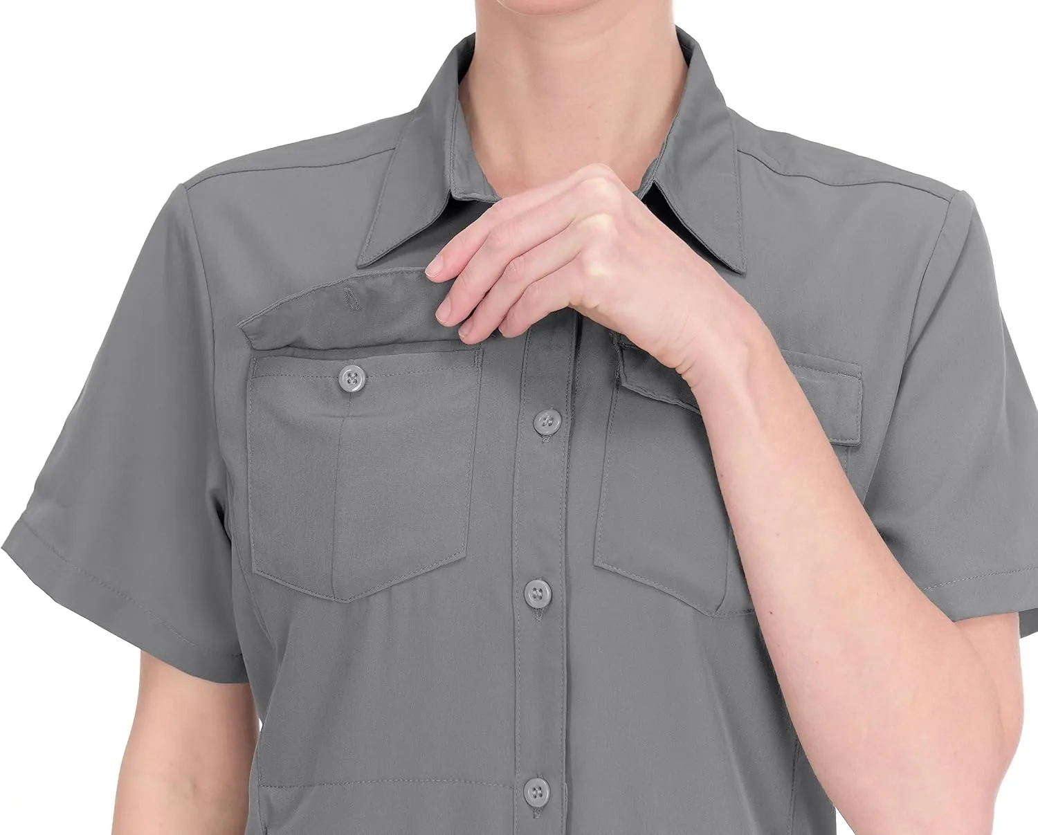 Little Donkey Andy Women's Stretch Quick Dry UPF50  Short Sleeve Shirt for Hiking, Travel, Camping