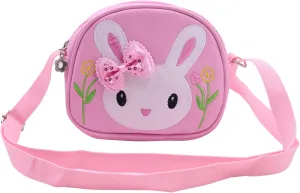 Little Girls' Cute Rabbit Crossbody Purse Small Bow Shoulder Bag Handbag for Kids Toddlers