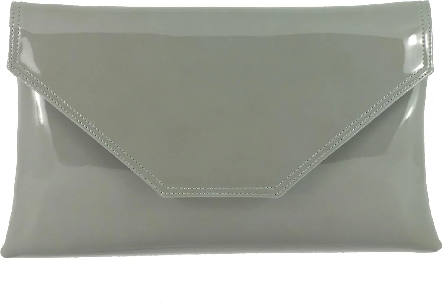 LONI Womens Stylish Large Envelope Patent Clutch Bag/Shoulder Bag Wedding Party Prom Bag